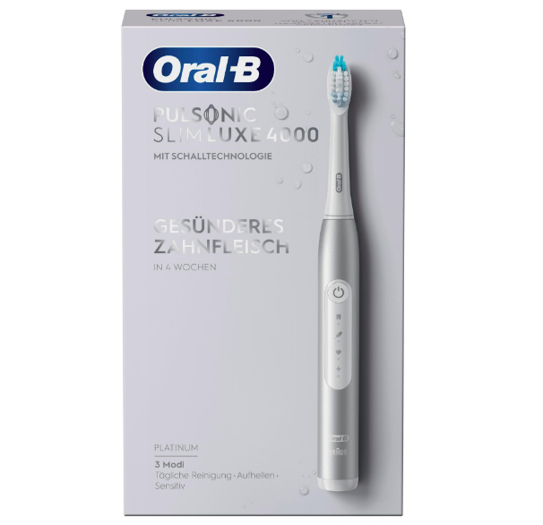 Oral-B Pulsonic Slim Luxe 4000 Volwassene Sonische tandenborstel Platina - Afbeelding 4
