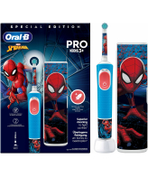 Oral-B Vitality Pro Kids Spiderman Kind Roterende-oscillerende tandenborstel Blauw, Rood