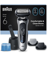 Braun Series 6 62-S7650cc Scheerapparaat met scheerblad Trimmer Zilver