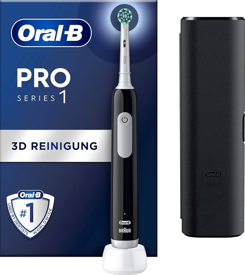 Oral-B Pro 1 Cross Action Volwassene Roterende-oscillerende tandenborstel Zwart