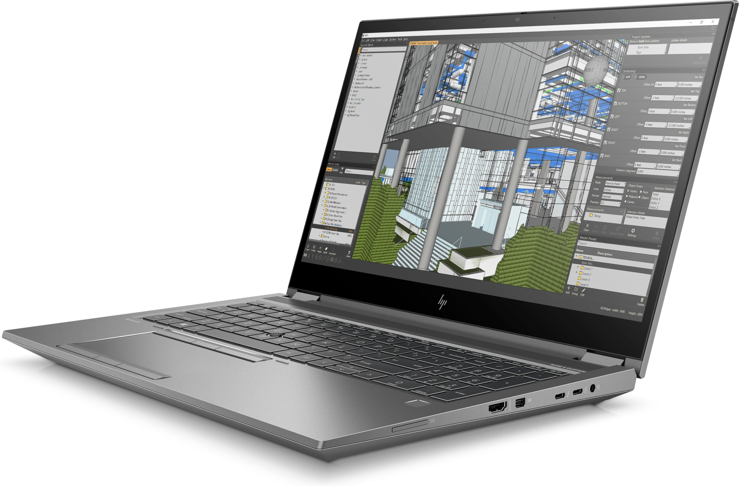 T1A HP ZBook Fury 15 G7 Intel® Core™ i7 i7-10850H Mobiel werkstation 39,6 cm (15.6") 32 GB DDR4-SDRAM 1 TB SSD NVIDIA Quadro RTX 3000 Windows 10 Pro Grijs - Afbeelding 3