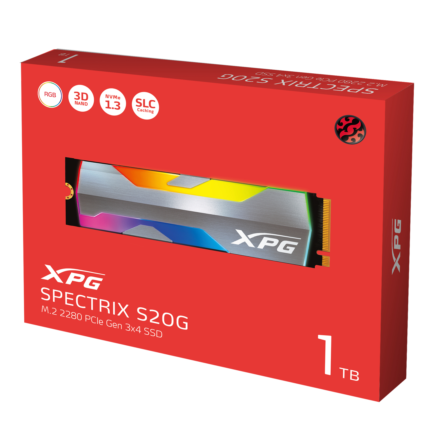 XPG SPECTRIX S20G 1 TB M.2 PCI Express 3.0 NVMe 3D NAND - Afbeelding 4