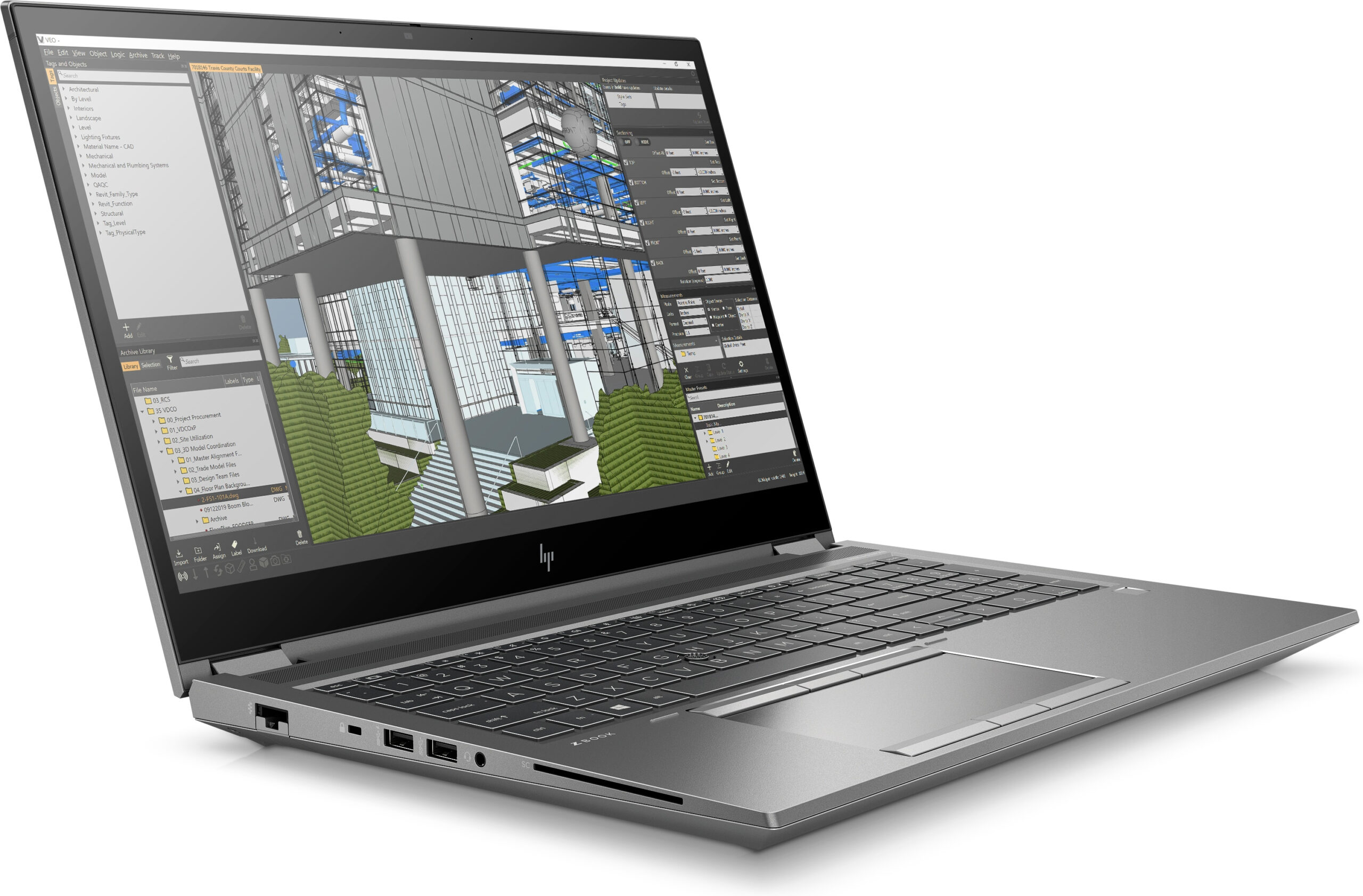 T1A HP ZBook Fury 15 G7 Intel® Core™ i7 i7-10850H Mobiel werkstation 39,6 cm (15.6") 32 GB DDR4-SDRAM 1 TB SSD NVIDIA Quadro RTX 3000 Windows 10 Pro Grijs - Afbeelding 2