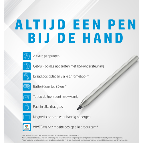 HP draadloos oplaadbare USI-pen
