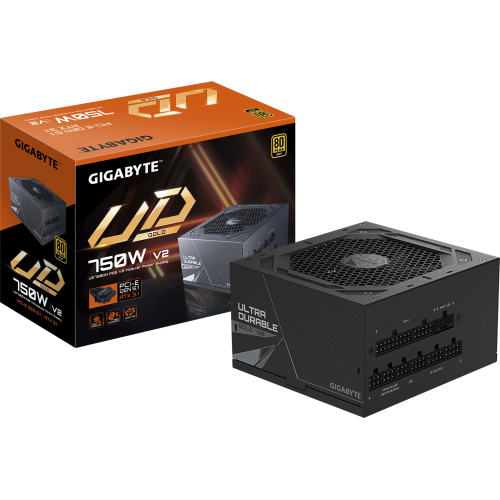 GIGABYTE UD750GM PG5 V2 power supply unit 750 W 20+4 pin ATX ATX Zwart