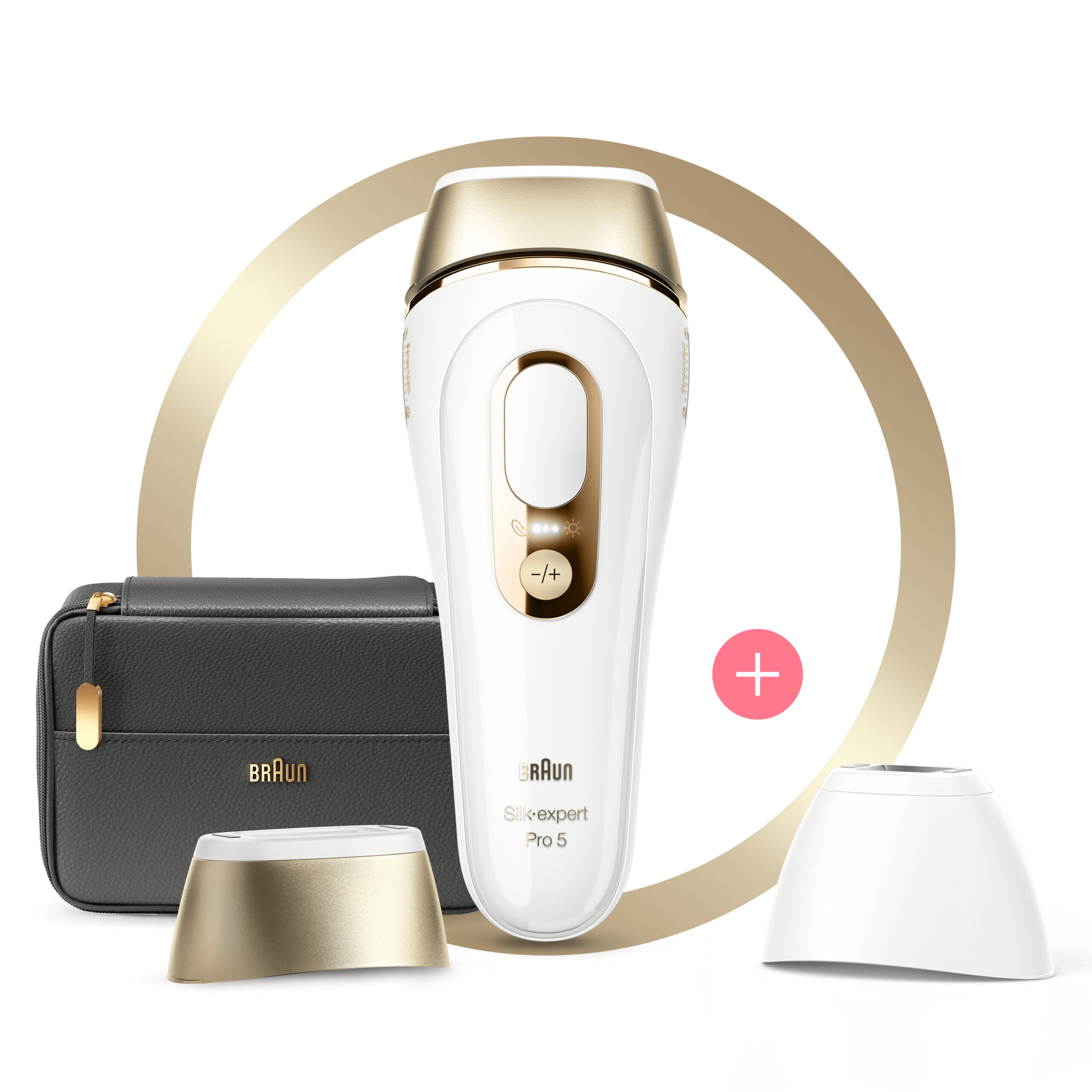 Braun Silk-expert Pro Silk·expert Pro 5 PL5140 IPL Voor Vrouwen, Voor Blijvend Zichtbare Ontharing Thuis, Wit/Goud