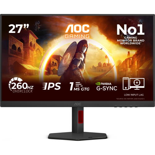 AOC G4 27G4ZR computer monitor 68,6 cm (27") 1920 x 1080 Pixels Full HD LED Zwart, Rood