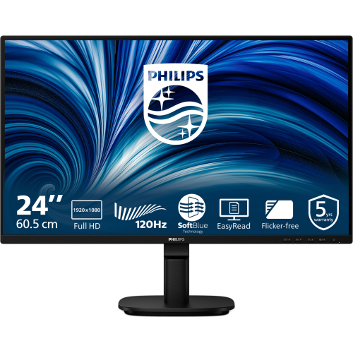 Philips 2000 series 24B2N2200/00 computer monitor 60,5 cm (23.8") 1920 x 1080 Pixels Full HD LCD Zwart