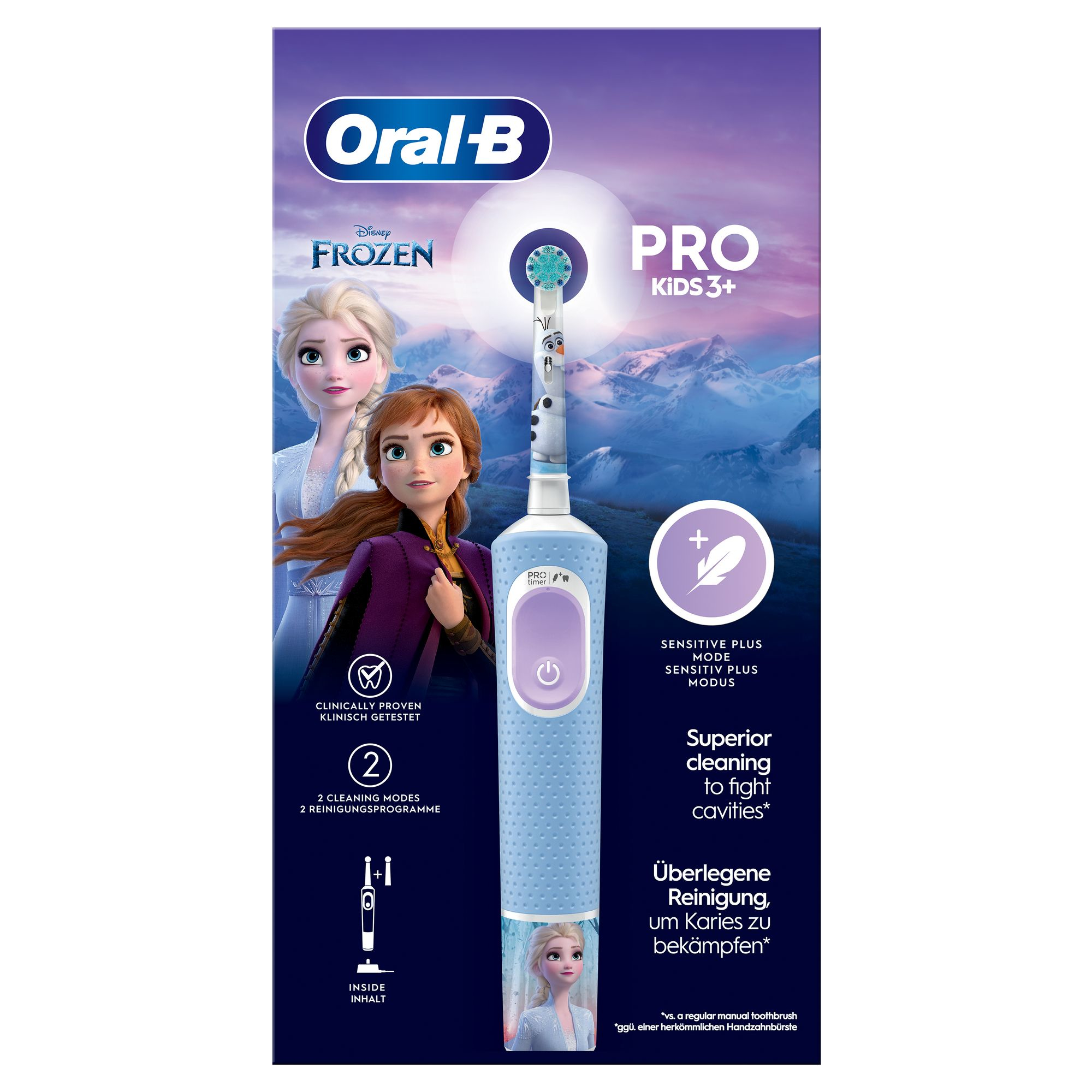 Oral-B Pro Kids Kind Roterende-oscillerende tandenborstel Lichtblauw - Afbeelding 2