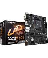GIGABYTE A520M S2H moederbord AMD A520 Socket AM4 micro ATX
