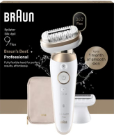 Braun Silk·épil 9 Flex 9-060 3D 40 pincetten Wit, Goud