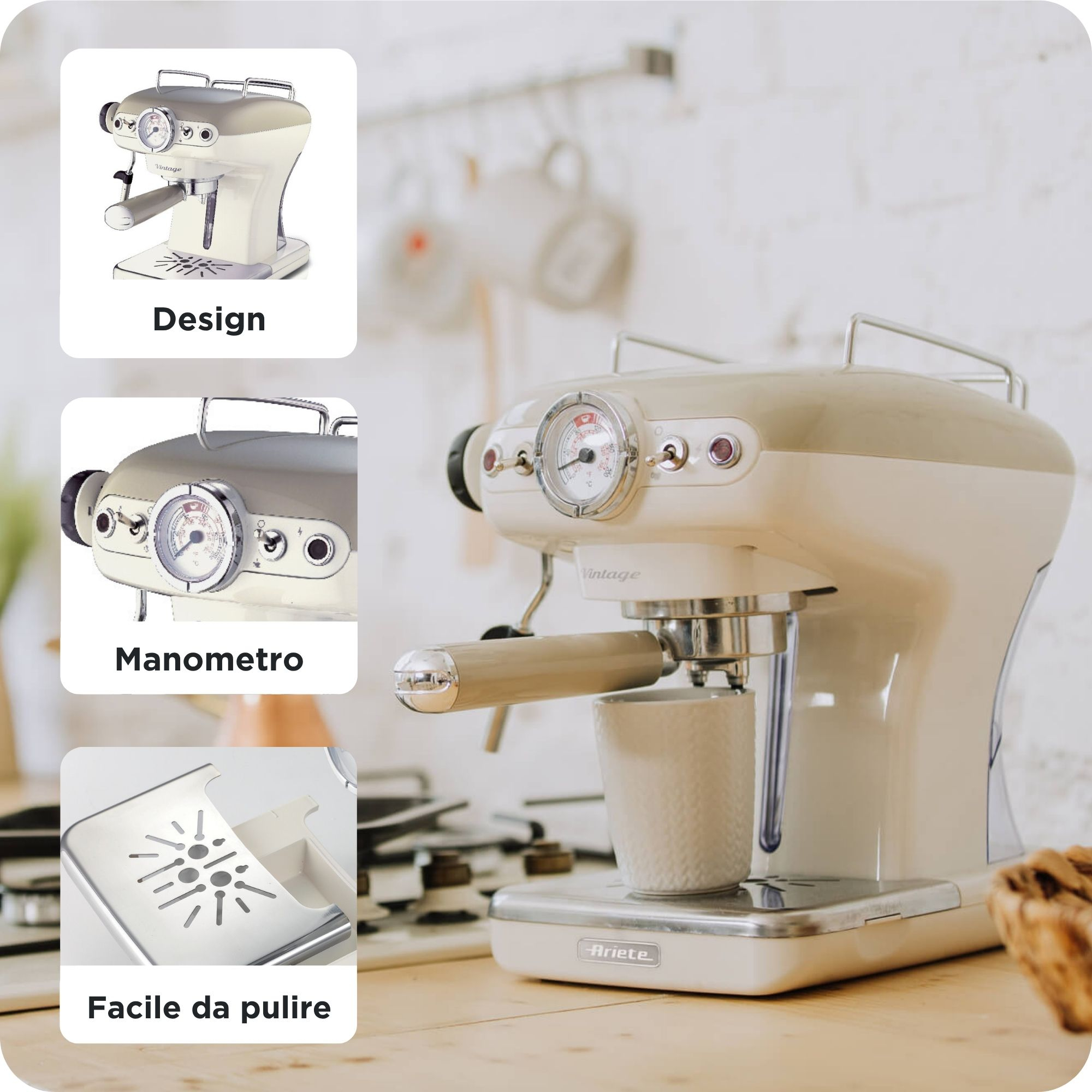 Ariete 1389/13 Handmatig Espressomachine 0,9 l - Afbeelding 4